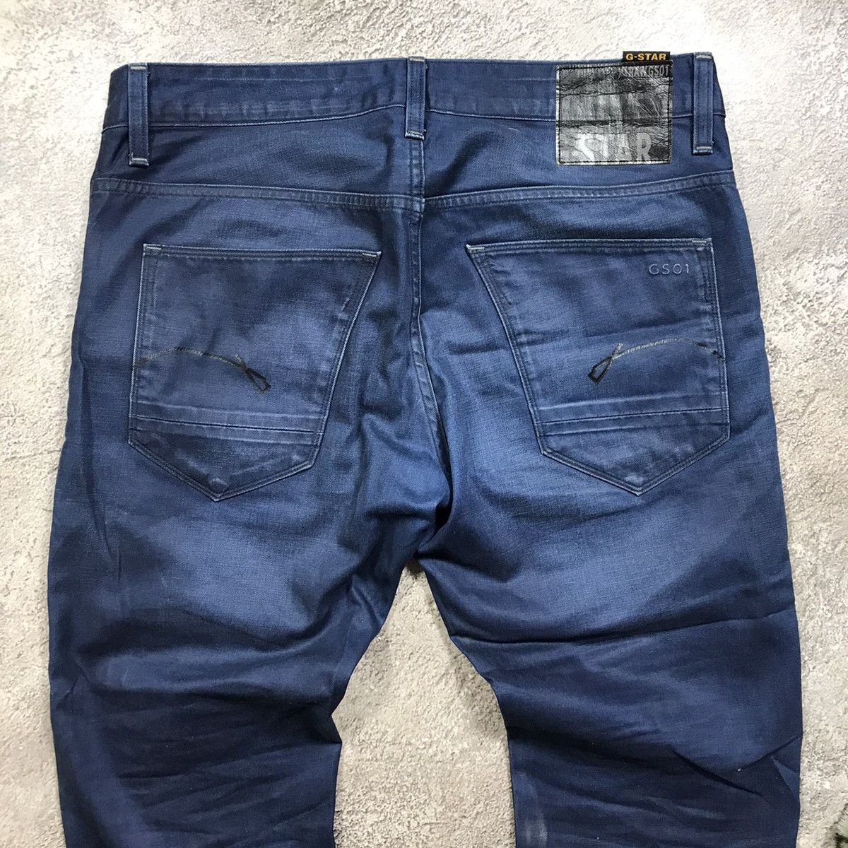 Vintage Vintage G-Star Japan Distressed Low Rise Flared Jeans 90s 34 Size US 34 / EU 50 - 5 Thumbnail