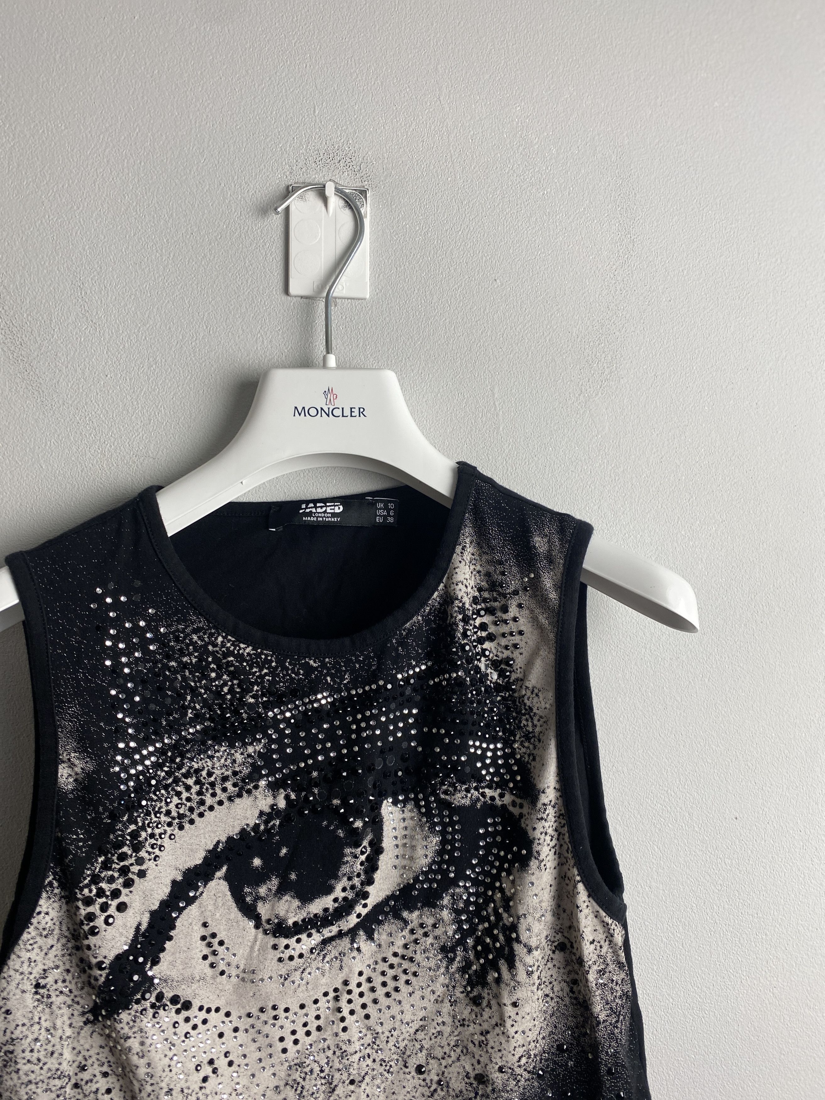 Affliction × Jaded London Jaded London tank top crop eye print opium alternative Size S / US 4 / IT 40 - 2 Thumbnail