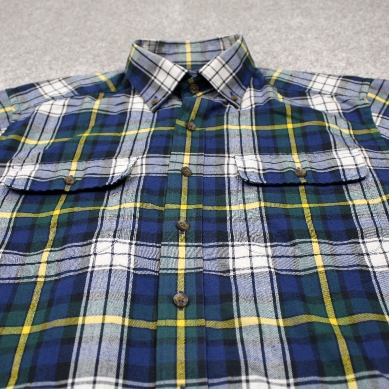 Vineyard Vines Vineyard Vines Shirt Men Large Blue/Yellow/White Slim Fit Crosby L/S Button-Up Plaid Size US L / EU 52-54 / 3 - 4 Thumbnail