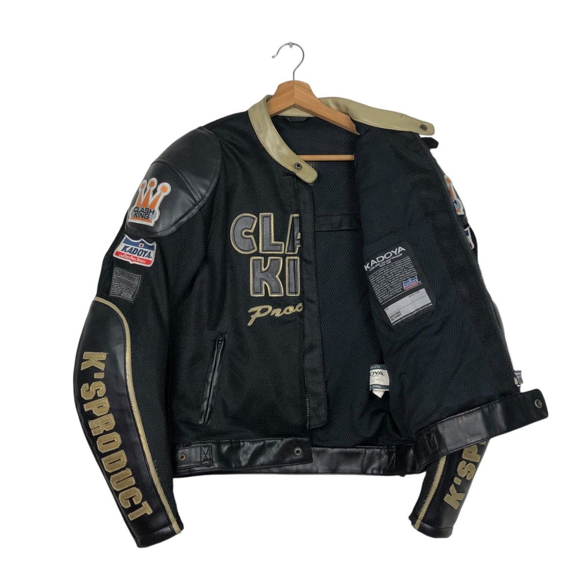 Kadoya 🔥KADOYA VINTAGE LEATHER JACKET BIKER BATTLESUIT CLASHKING Size US L / EU 52-54 / 3 - 13 Thumbnail