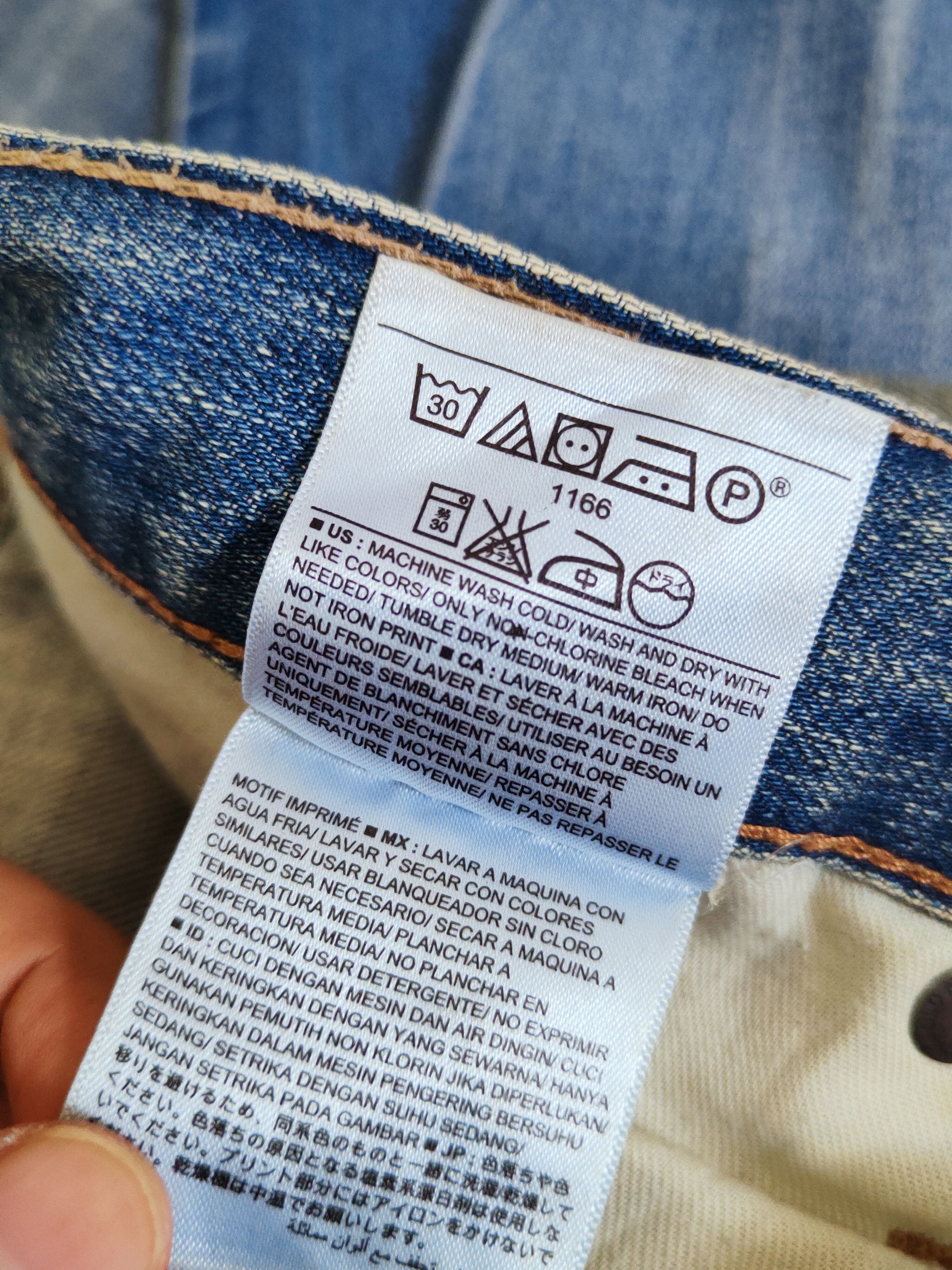 Japanese Brand Old Navy Blue Faded Distressed Ripped Jeans #W614 Size US 29 - 14 Thumbnail