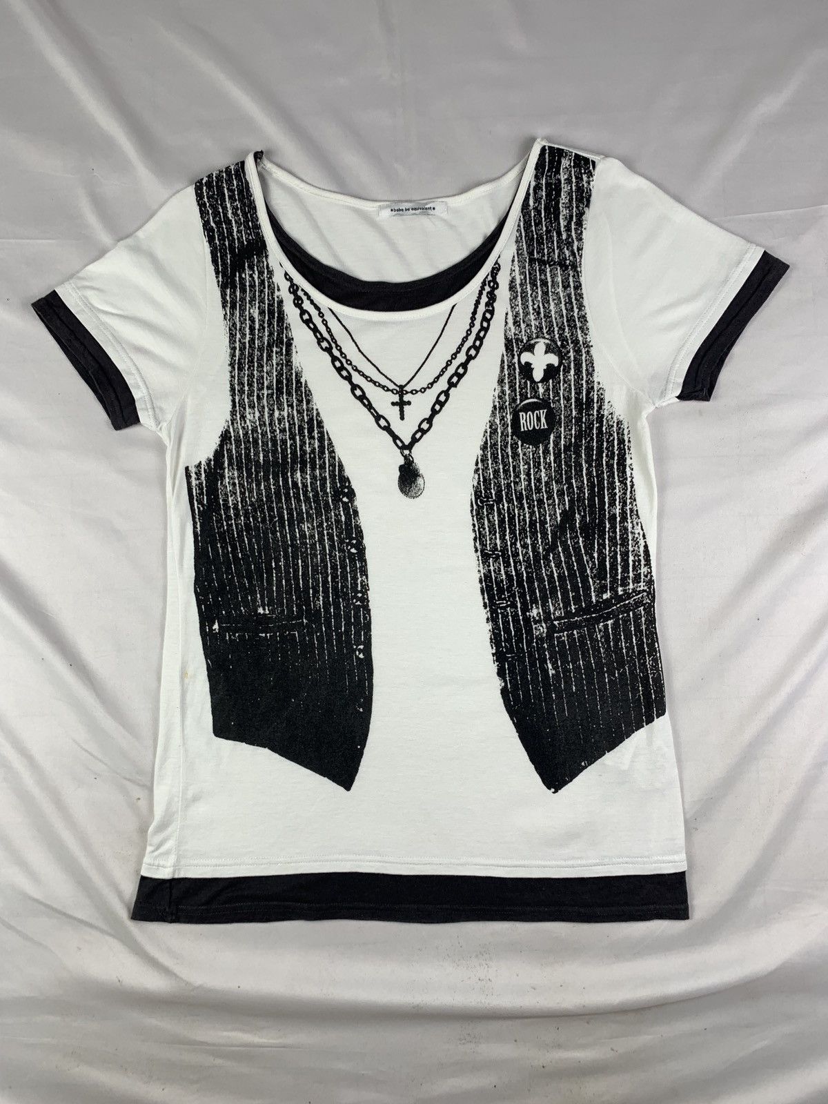 Seditionaries 2000s babe be equivalent Cross Necklace Vest Punk Tee Size M / US 6-8 / IT 42-44 - 1 Thumbnail