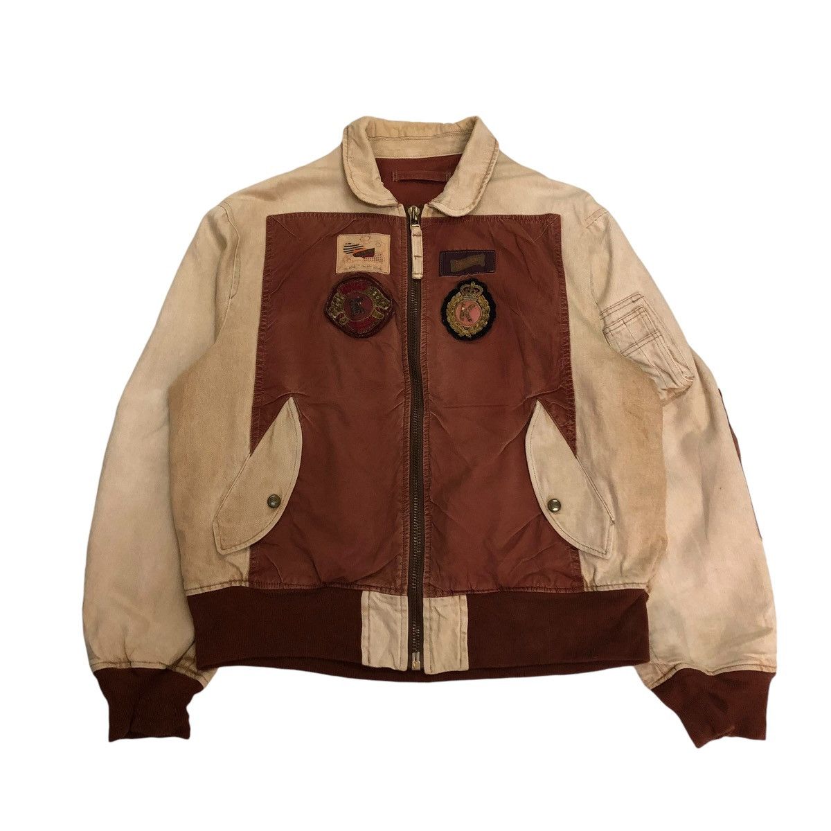 Japanese Brand 🔥VINTAGE BOMBER JACKET KARL HELMUT FULL PATCHES PARACHUTE Size US M / EU 48-50 / 2 - 1 Thumbnail