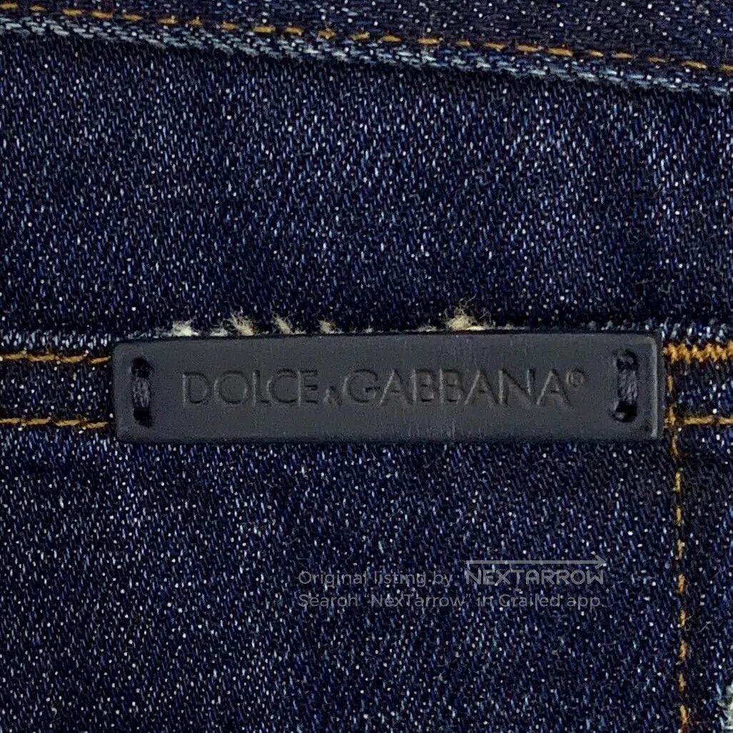 Dolce & Gabbana Dolce Gabbana Dark Blue Washed Destroyed Design Casual Den Size US 28 / EU 44 - 6 Thumbnail