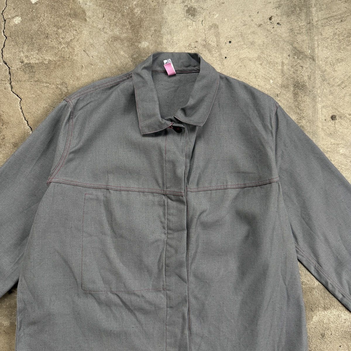Other Vintage Gray Utility French Workwear Jacket Size US M / EU 48-50 / 2 - 3 Thumbnail