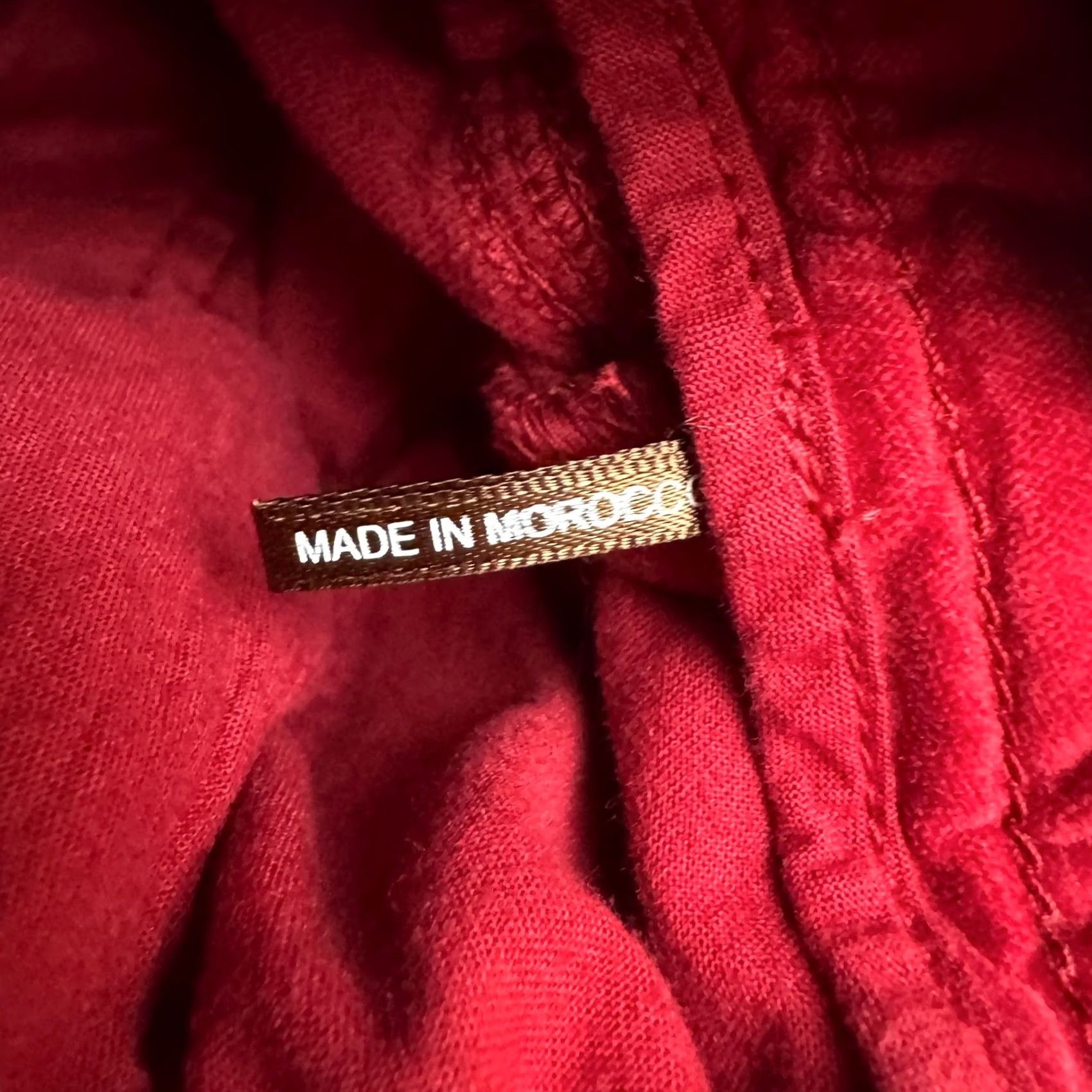 J.McLaughlin J.Mclaughlin Velvet Watson Skinny Ruched Leg Pants Women 8 Red Mid Rise 5-Pocket Jeans Chino Fit Regular Women's Pants Size 30" / US 8 / IT 44 - 7 Thumbnail