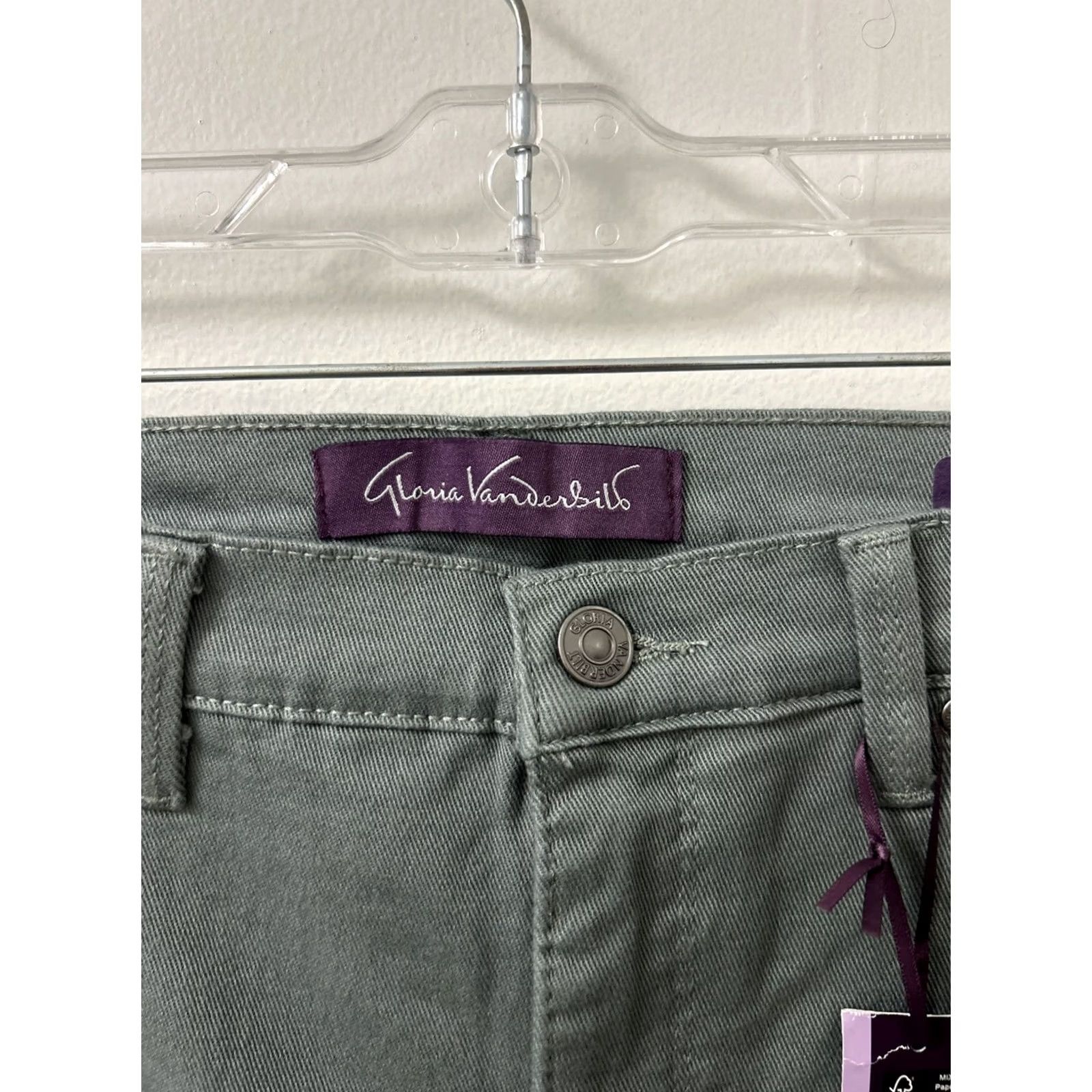 Gloria Vanderbilt Gloria Vanderbilt Amanda Jeans Women 10 Gray Slim Stretch Tapered 31x31 5-Pocket Denim Jeans New with Tags Size 32" / US 10 / IT 46 - 5 Thumbnail