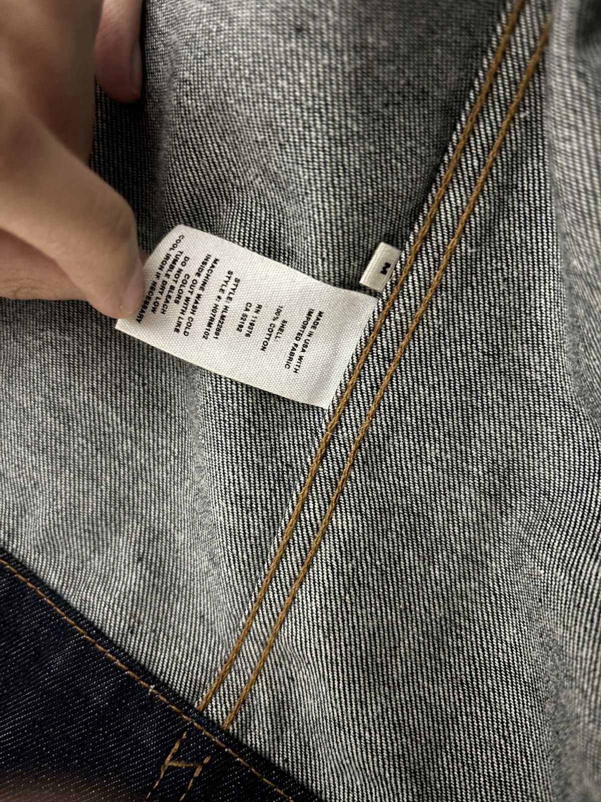 Helmut Lang Helmut Lang Zip Raw Denim Jacket Size US M / EU 48-50 / 2 - 3 Thumbnail