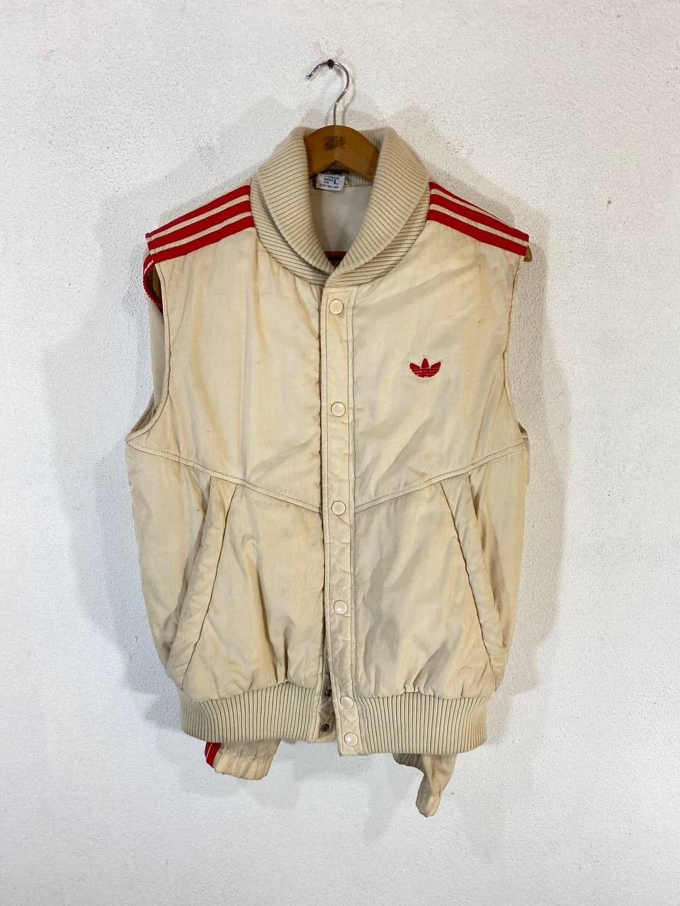 Adidas vintage adidas trefoil puffer jacket pull in sleeves Size US L / EU 52-54 / 3 - 12 Thumbnail