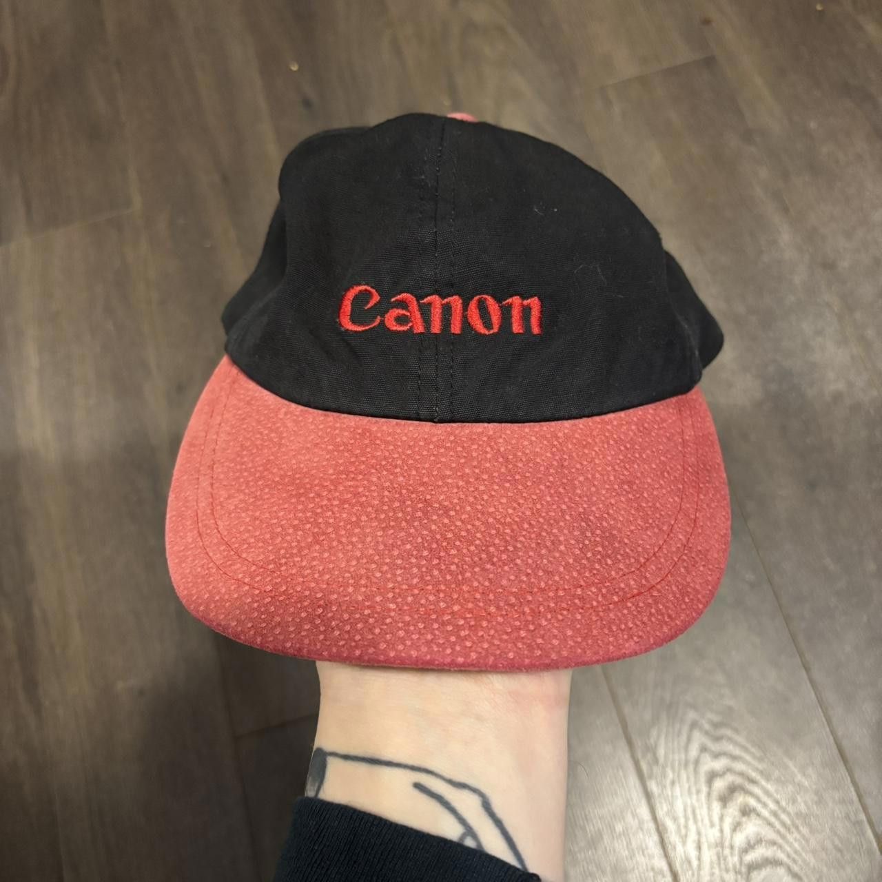 Canon vintage canon strap back hat 90s OS Size ONE SIZE - 1 Thumbnail