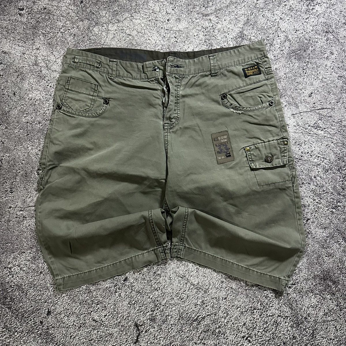 G-Star G-Star Multi Pocket Military Jorts Pants Size US 33 - 1 Thumbnail
