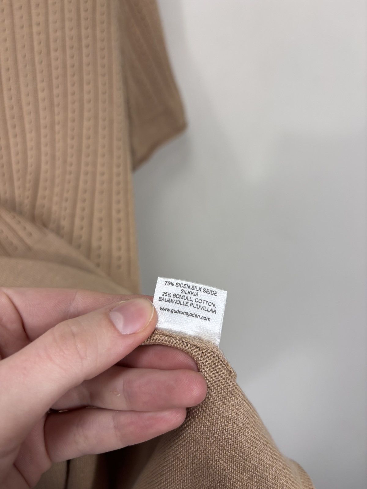Gudrun Sjoden Gudrun Sjoden Women’s Silk Cotton Short Sleeve Top Sweater Size XL / US 12-14 / IT 48-50 - 8 Thumbnail