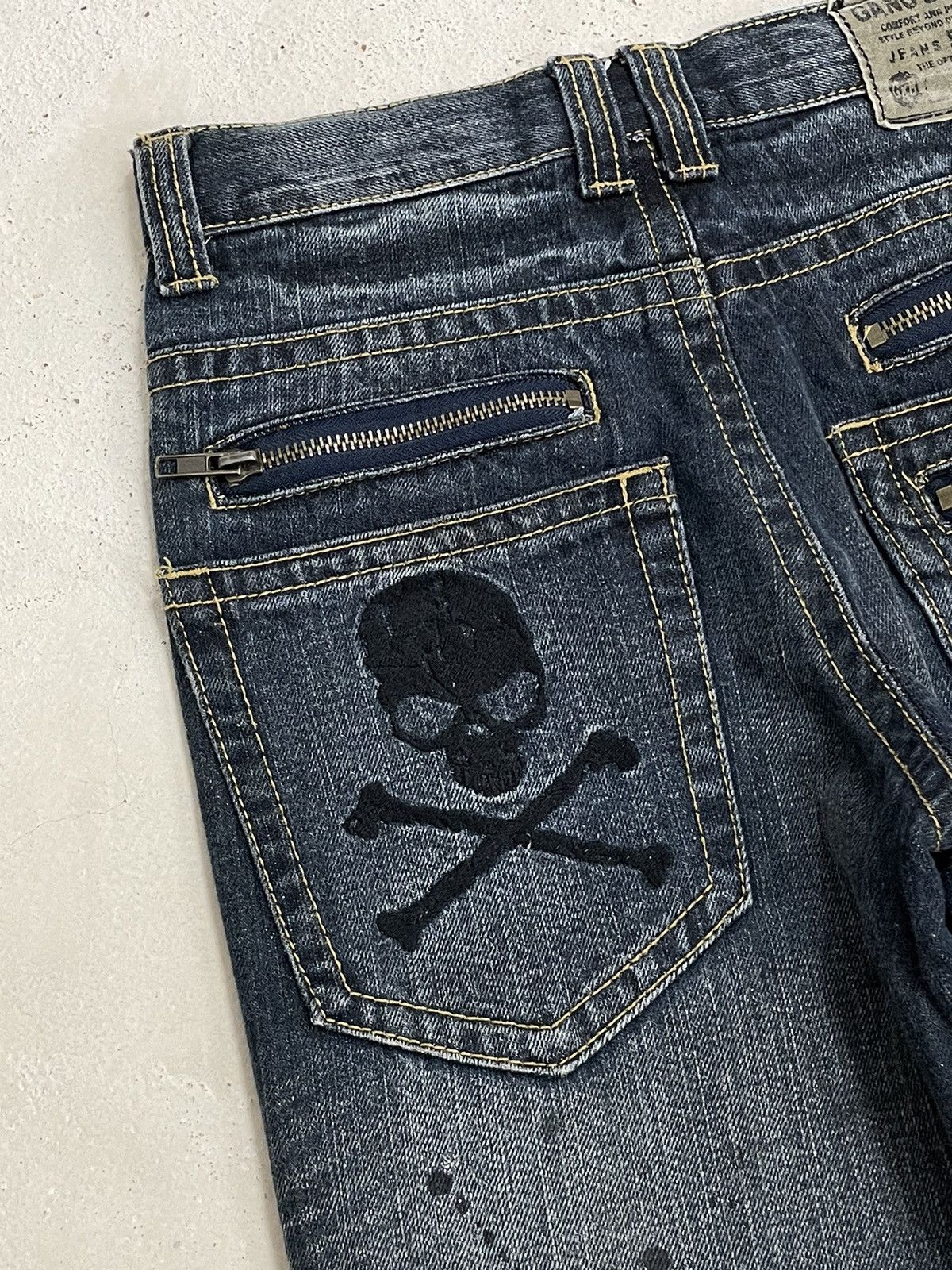 Seditionaries Gang Buster Paint Splitter Seditionaries Skull Patch Biker Size US 26 / EU 42 - 13 Thumbnail