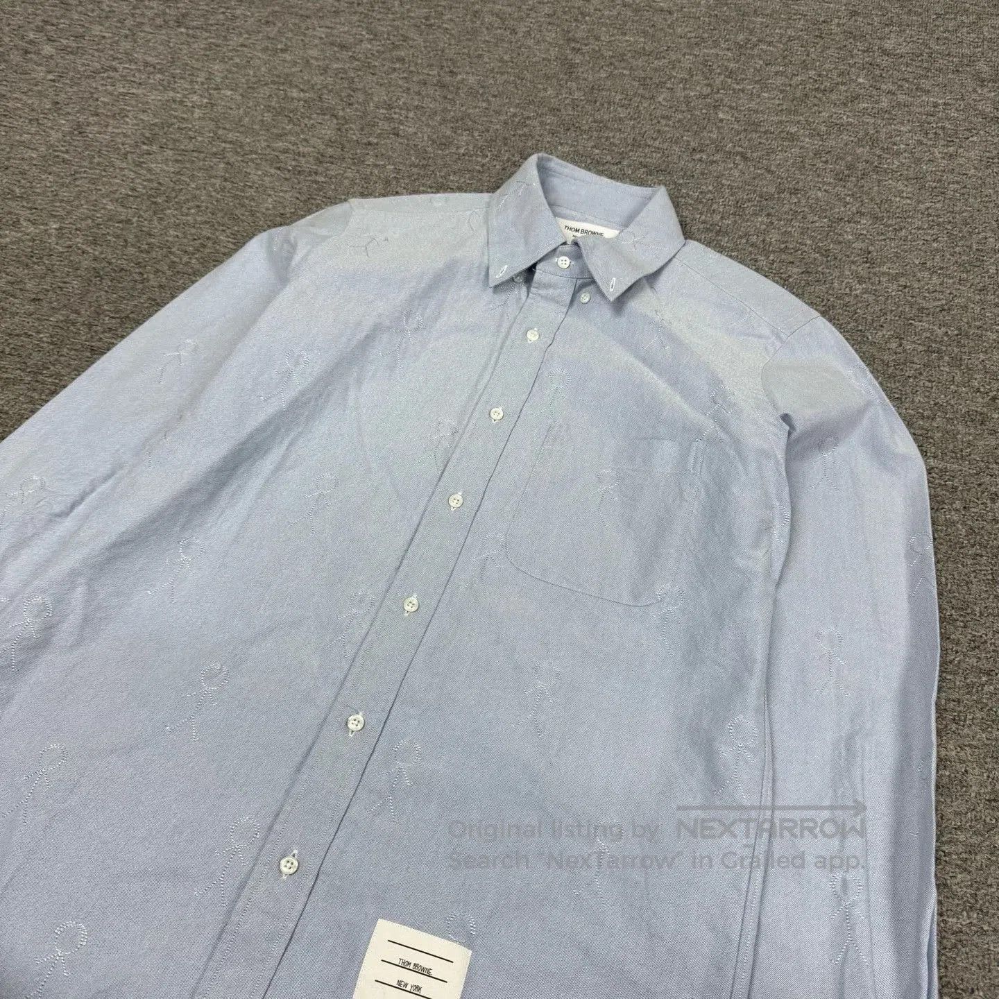 Thom Browne Thom Browne TB Stickman Embroidery Long Sleeve Shirt. Size US M / EU 48-50 / 2 - 7 Thumbnail