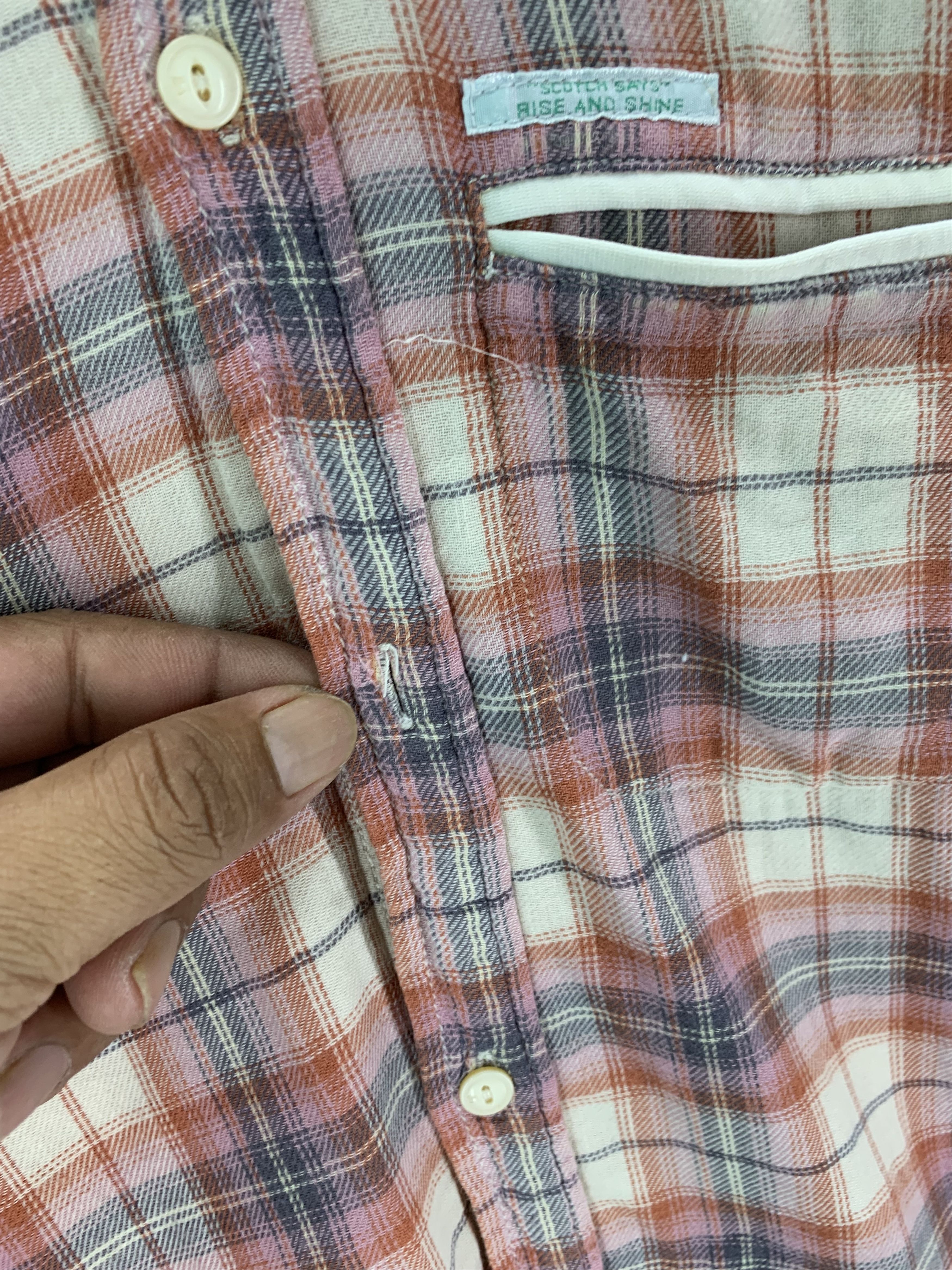 Vintage Vintage Distressed Scotch Soda flannel MGF.CO Size US M / EU 48-50 / 2 - 5 Thumbnail