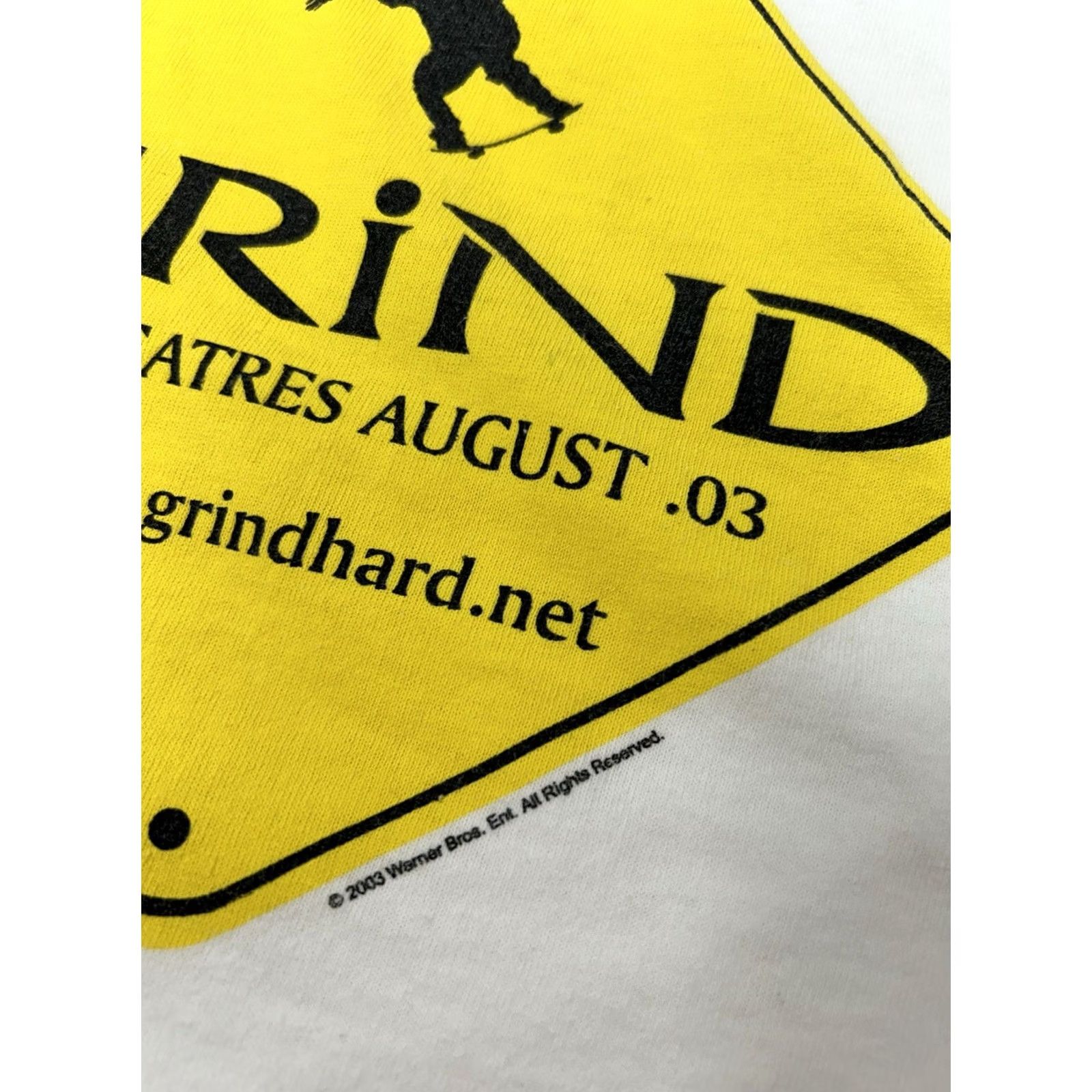 Gildan VINTAGE Grind Movie 2003 Skate Skateboarding Promo Tee XL White Size US XL / EU 56 / 4 - 5 Thumbnail