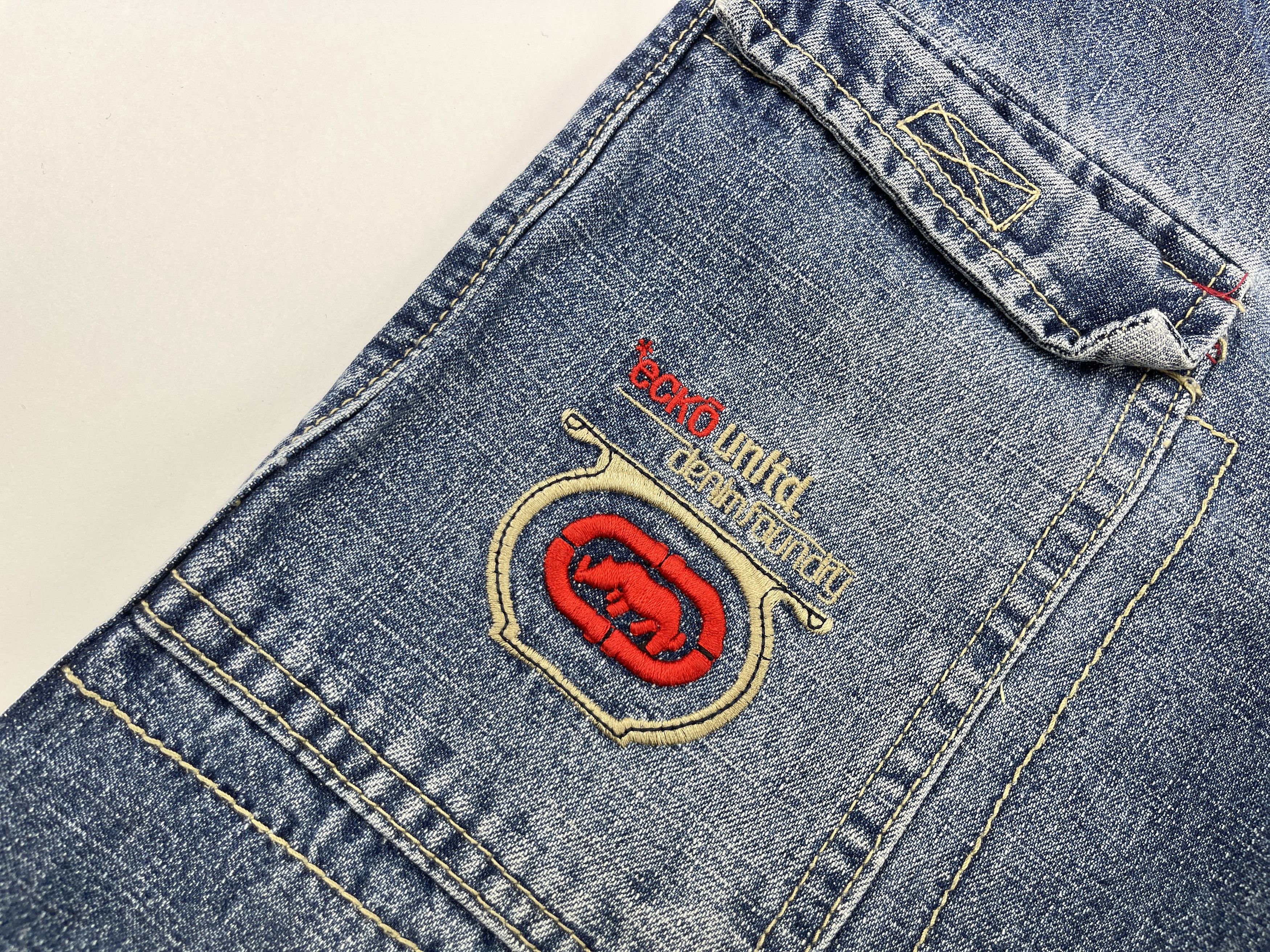 Ecko Unltd. Ecko Unltd jeans, baggy, vintage 90s hip hop skater Y2K W 24 Size US 26 / EU 42 - 7 Thumbnail