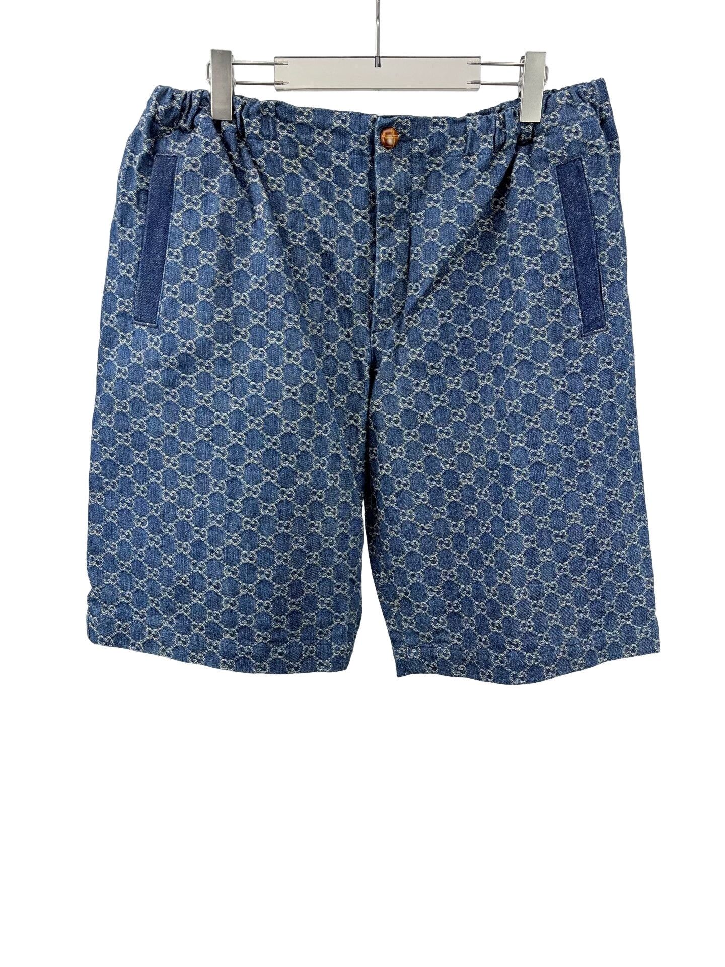 Gucci Gucci GG Monogram Denim Shorts 38 Size US 38 / EU 54 - 1 Thumbnail