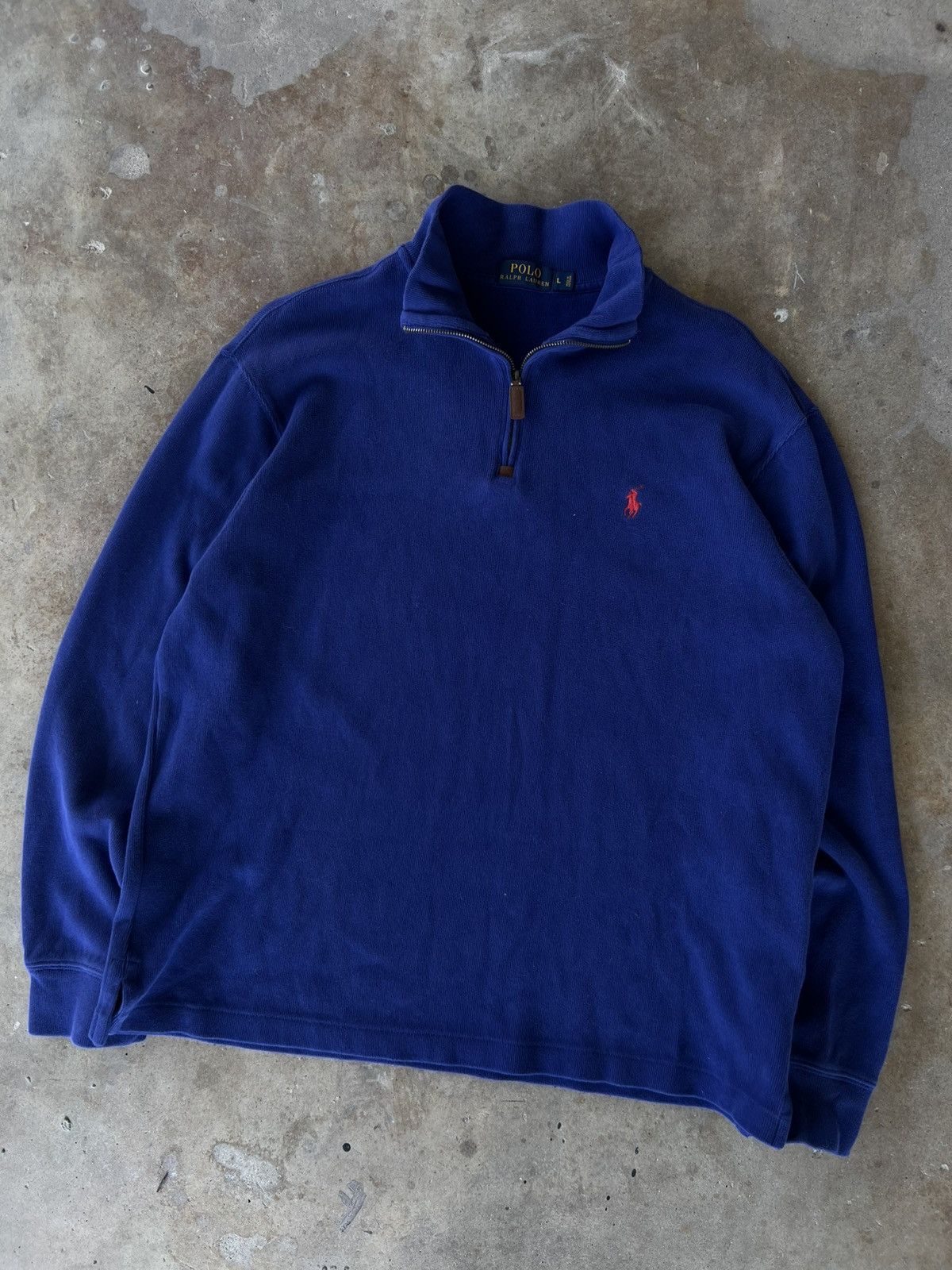 Polo Ralph Lauren Vintage Polo Ralph Quarter Zip Up Jacket Sweatshirt Hoodie Size US L / EU 52-54 / 3 - 2 Thumbnail