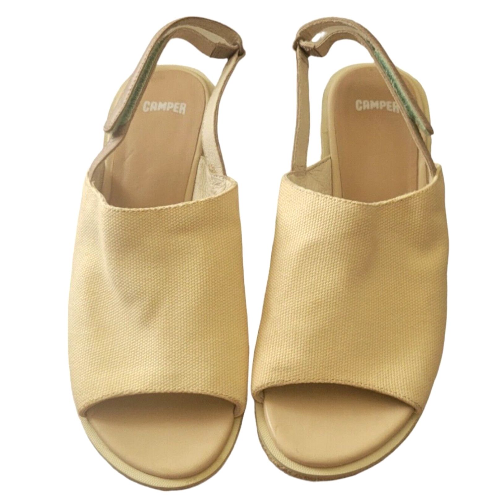 Camper Camper Damas Beige Wedge Women Sandals Size 40/10 Size US 10 / IT 40 - 6 Thumbnail
