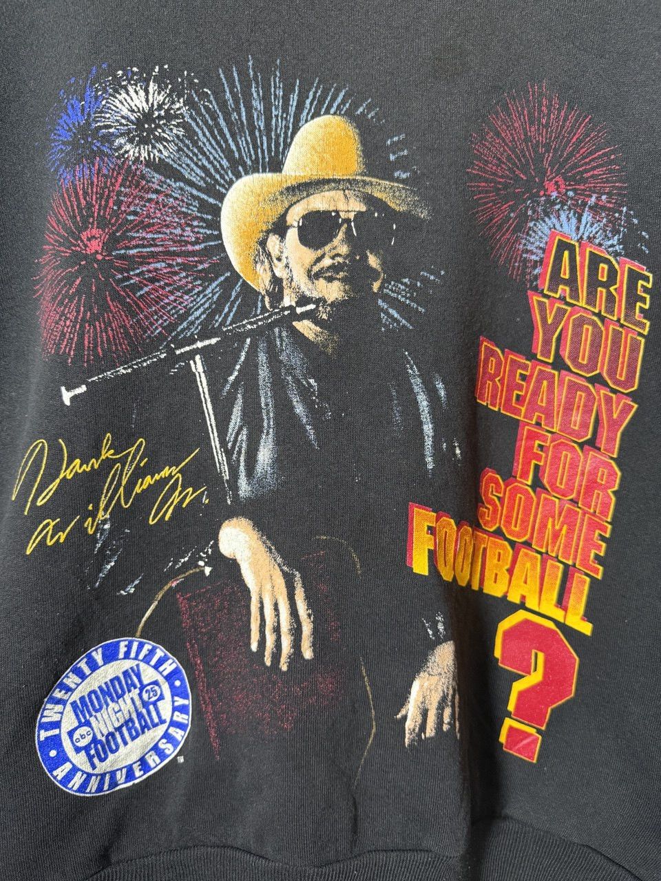 Vintage Vintage 90s X Hank Williams Jr X 25 anniversary Football Size US XL / EU 56 / 4 - 2 Thumbnail