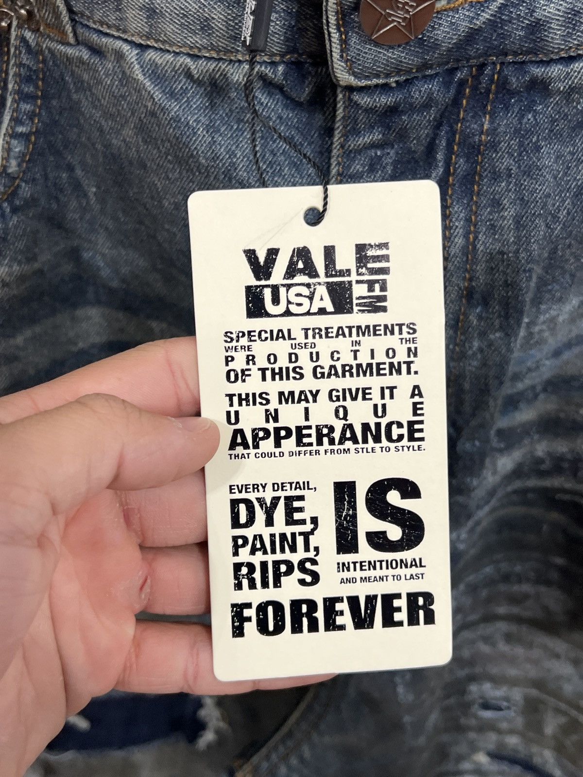 Vale Vale Forever Glitch Denim Size US 32 / EU 48 - 6 Thumbnail