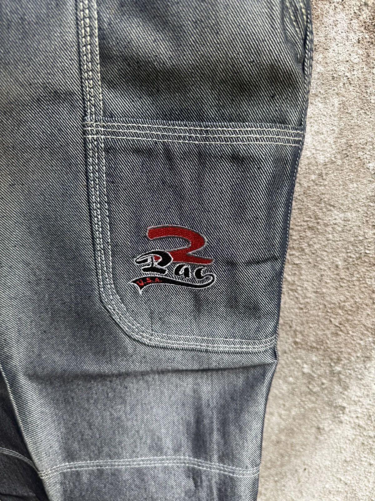 If Six Was Nine × Rap Tees × Vintage VERY RARE 🔥Vintage 90s 2PAC TUPAC HIPHOP BAGGY JEANS BOSS02 Size US 32 / EU 48 - 7 Thumbnail