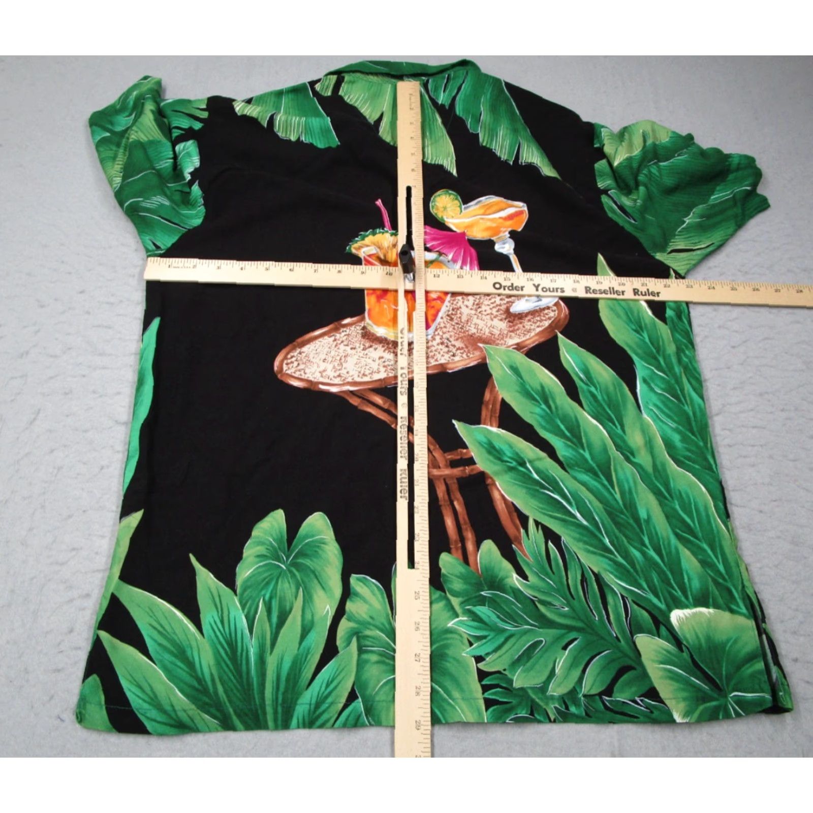 Tori Richard VINTAGE Tori Richard Hawaiian Shirt Mens Large Black Floral Button Up Tiki Cocktails Retro Size US L / EU 52-54 / 3 - 6 Thumbnail