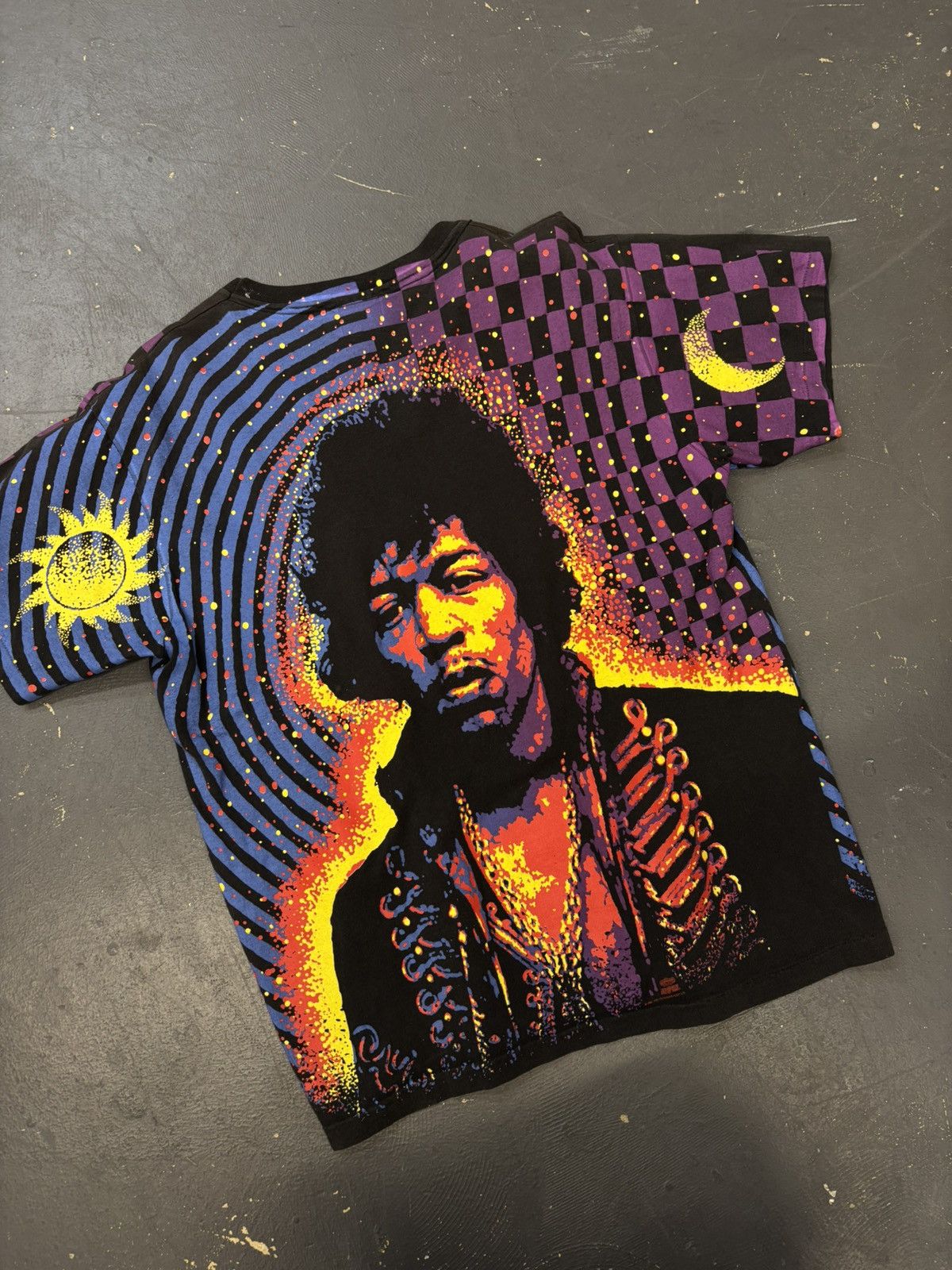 Vintage 1991 Jimmy Hendrix AOP Sun Moon Size US L / EU 52-54 / 3 - 5 Thumbnail