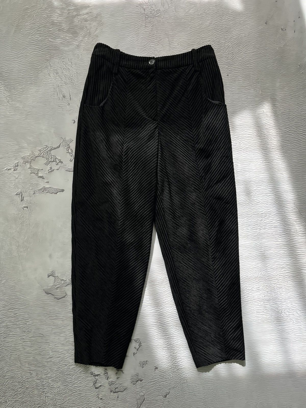 Annette Gortz Annete Gortz Velvet Pants Burki Les Colection Bern Black Size 25" / US 0 / IT 36 - 1 Thumbnail