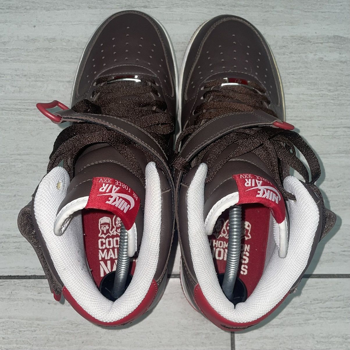 Nike Nike Air Force 1 Cooper Malone Natt Red & Brown RARE Size US 9 / EU 42 - 8 Thumbnail
