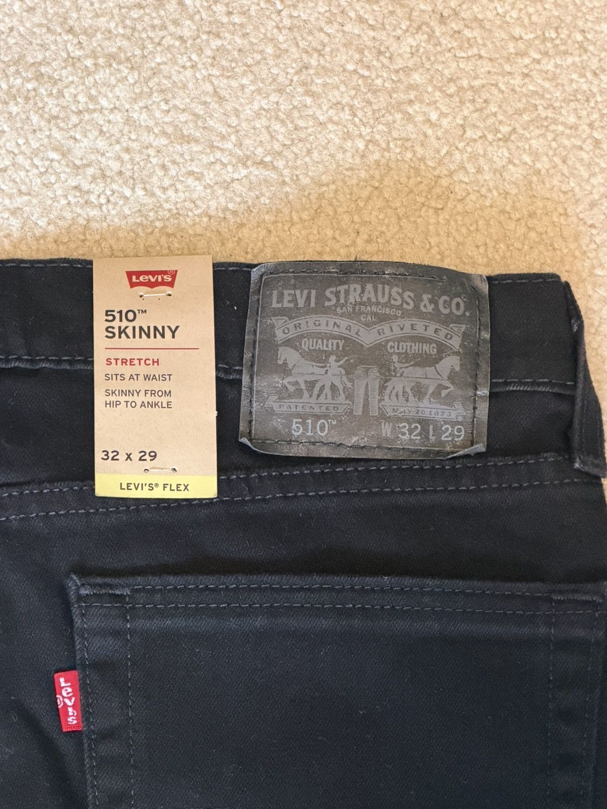 Levi's 510 Skinny Stretch Flex 32x29 New w/ tags Size US 32 / EU 48 - 4 Thumbnail