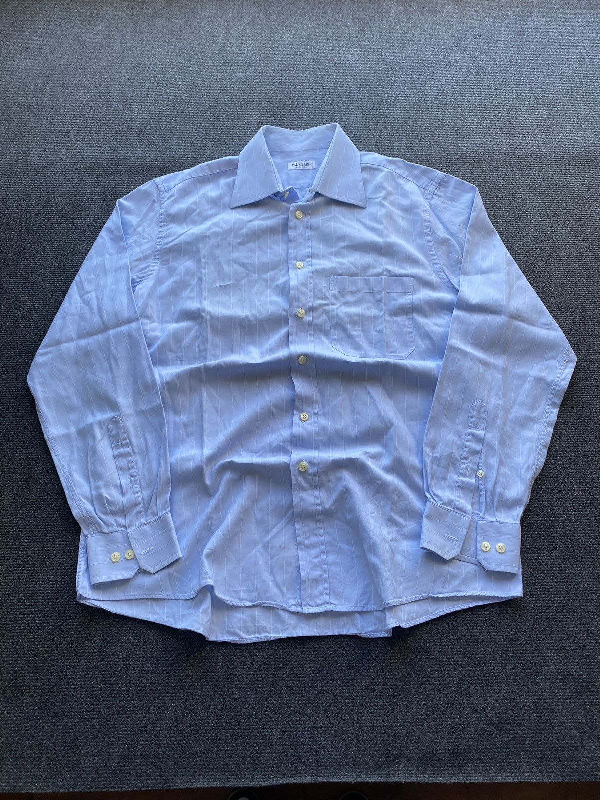 Pal Zileri 🔥Pal Zileri 16/41 L blue button up shirt designer Size US L / EU 52-54 / 3 - 1 Thumbnail