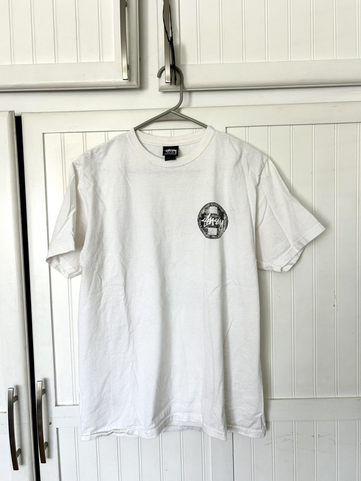 Stussy Stüssy Logo Tee White Double Sided Size US M / EU 48-50 / 2 - 2 Thumbnail