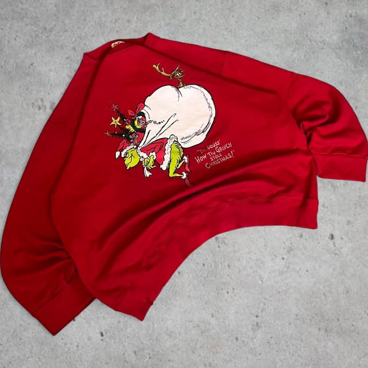 Other 90s vintage Dr. Seuss red crewneck Size US L / EU 52-54 / 3 - 1 Thumbnail