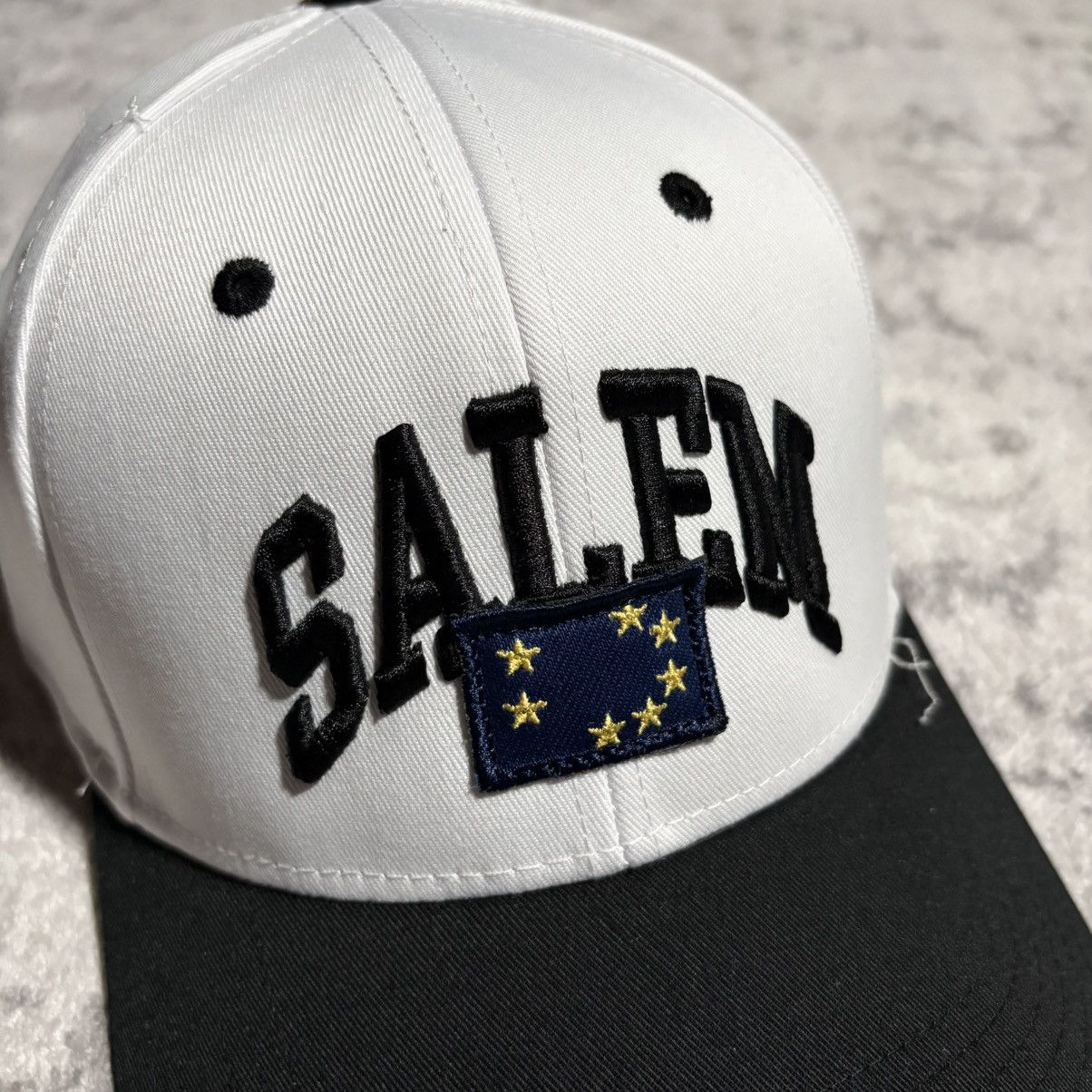 S4LEM Salem Stars Flag Patch Hat Black Black/White Size ONE SIZE - 2 Thumbnail