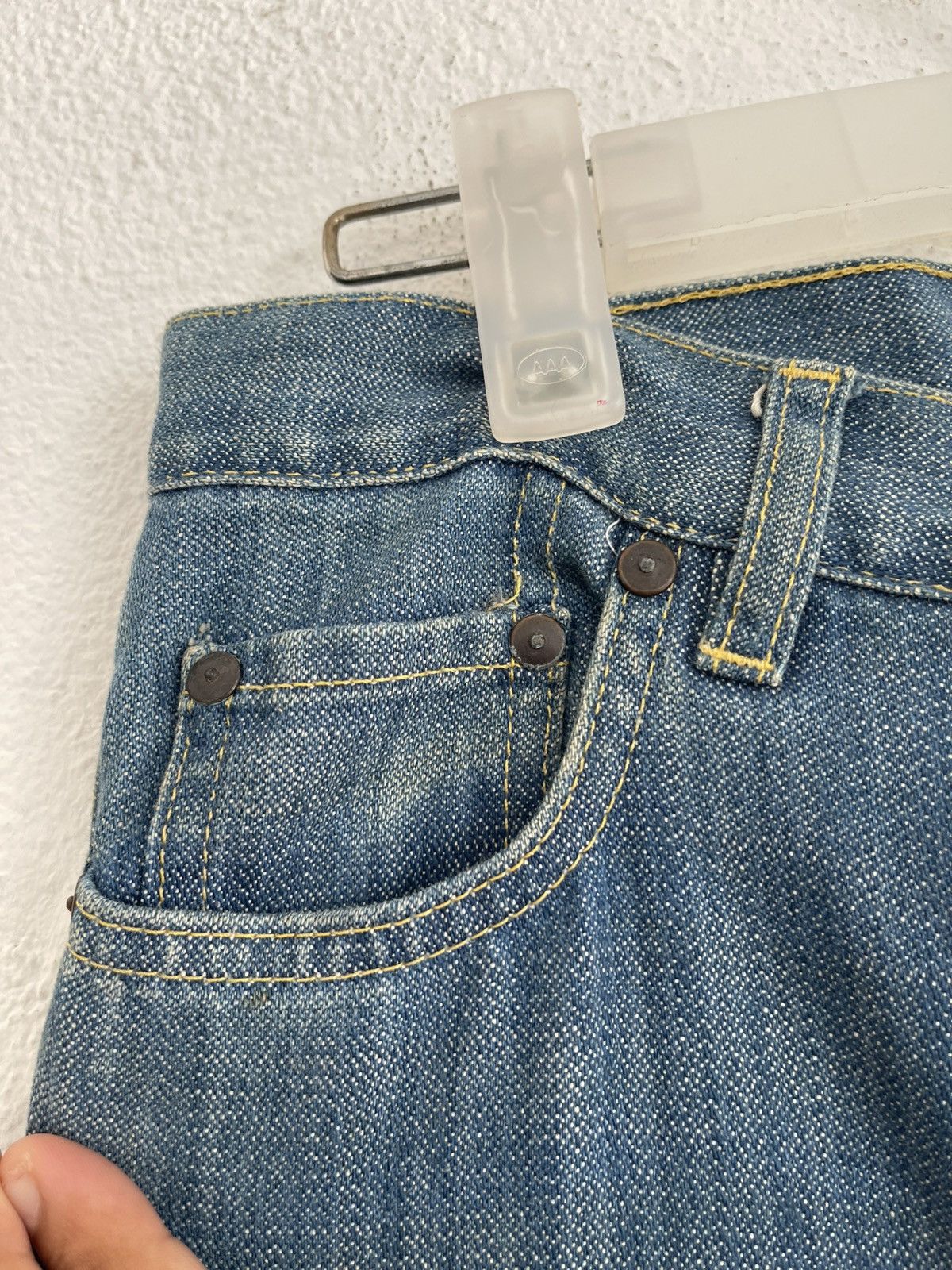 Miu Miu Miu Miu Broken Twill Bootcut Flare Jeans Size 28" / US 6 / IT 42 - 8 Thumbnail