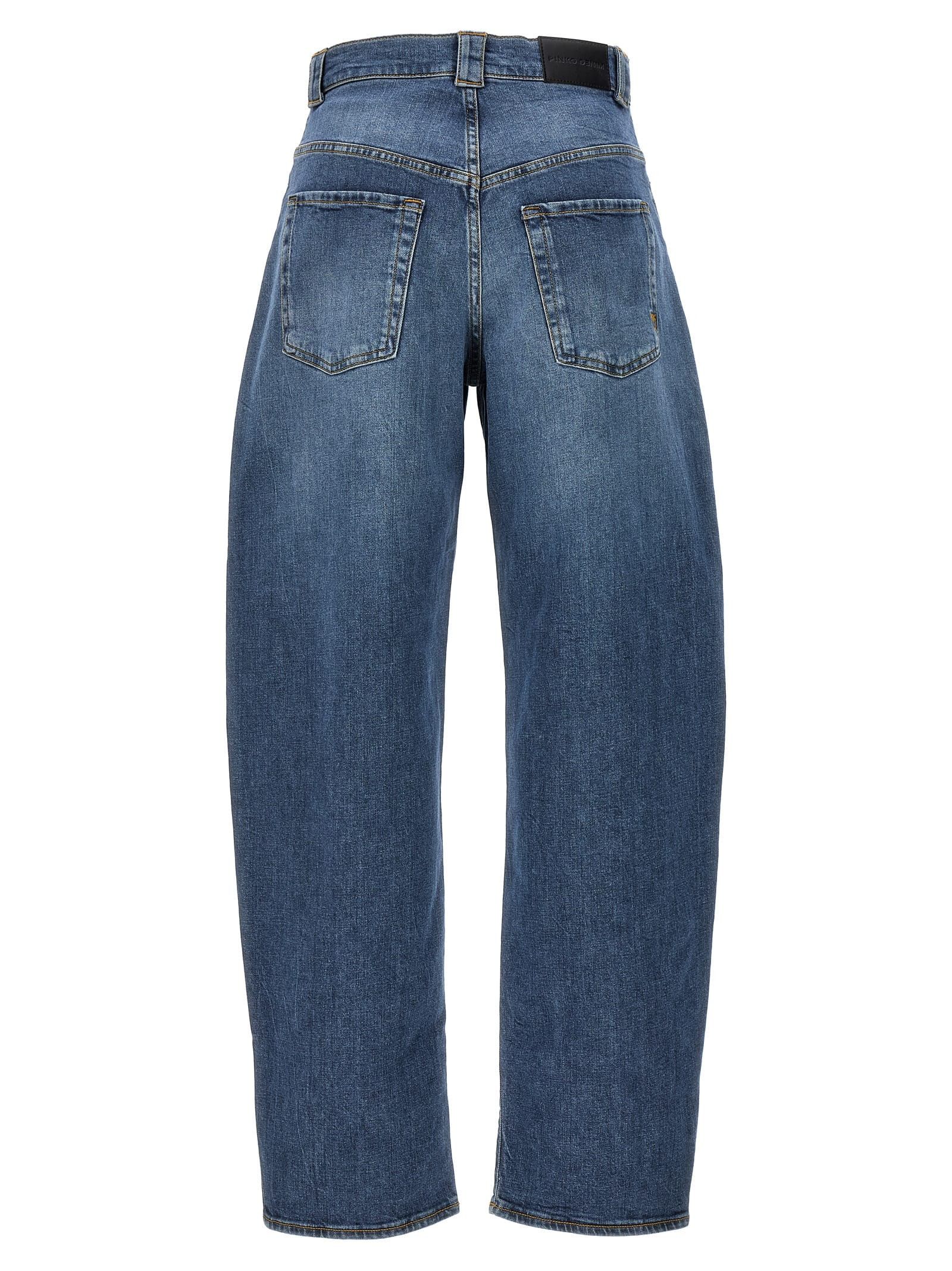 Pinko o1s22i1n0824 Egg Fit Jeans in Blue Size 25" / US 0 / IT 36 - 2 Thumbnail