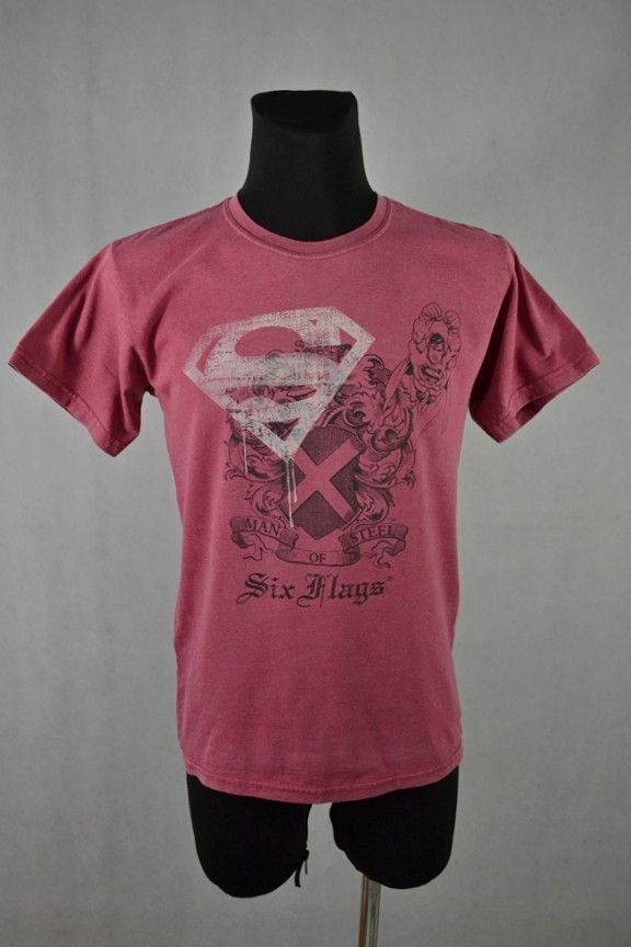 DC Comics × Marvel Comics × Vintage Vintage Six Flags Superman Man Of Steel tee superhero movie Size US S / EU 44-46 / 1 - 1 Thumbnail