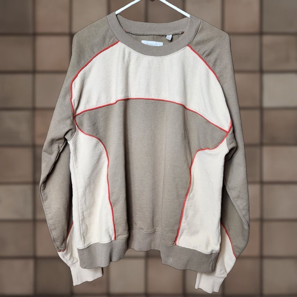 Urban Outfitters UO Standard Cloth Mens Tan French Terry Retro Crew Neck Sweatshirt Size S Size US S / EU 44-46 / 1 - 1 Thumbnail