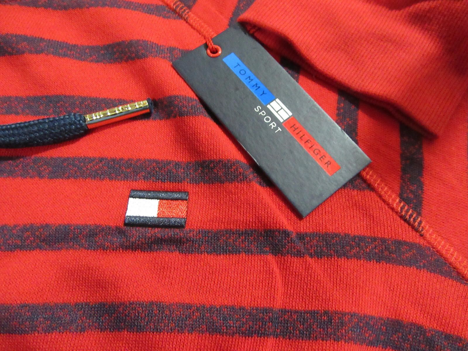 Tommy Hilfiger Tommy Hilfiger Sport Womens Pullover Hoodie Red Striped L Size L / US 10 / IT 46 - 3 Thumbnail