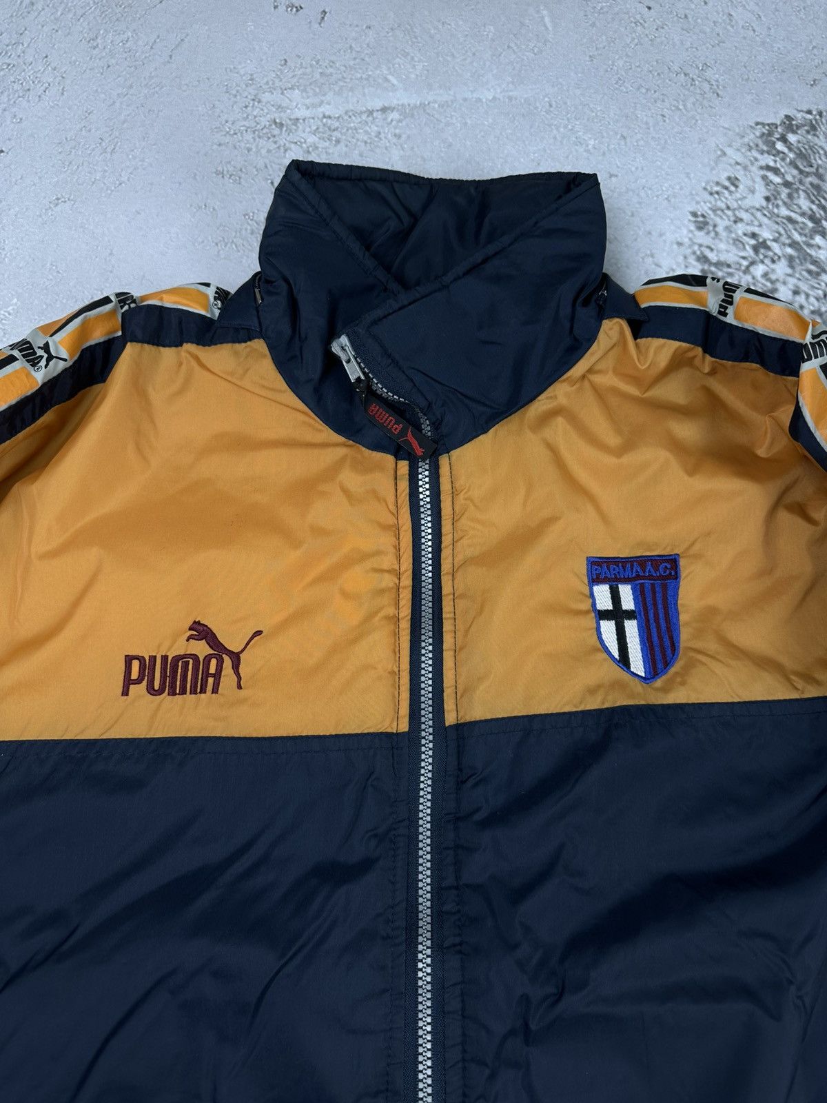 Vintage Vintage PARMA A.C football retro training winter jacket Size US XL / EU 56 / 4 - 3 Thumbnail