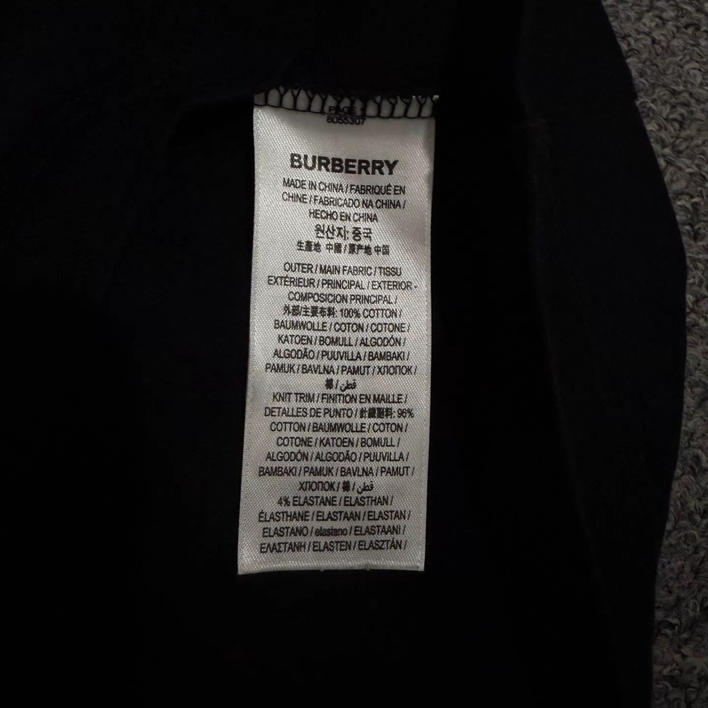 Burberry Burberry Black Logo Short Sleeve T-Shirt XS 95 New Size US XS / EU 42 / 0 - 4 Thumbnail