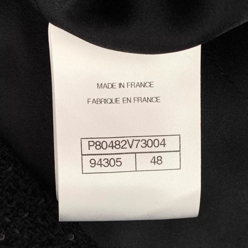 Chanel Chanel 25K black woven sequin tweed wool lapel single-brea Size XL / US 12-14 / IT 48-50 - 7 Thumbnail