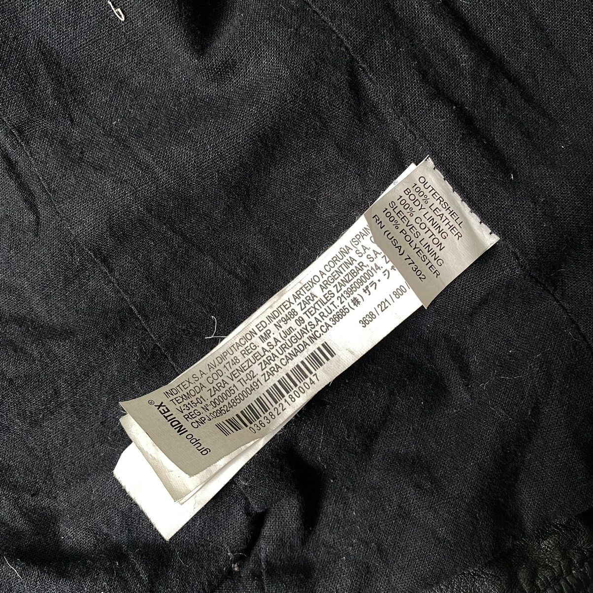 Zara asymmetrical leather biker jacket Size US L / EU 52-54 / 3 - 12 Thumbnail