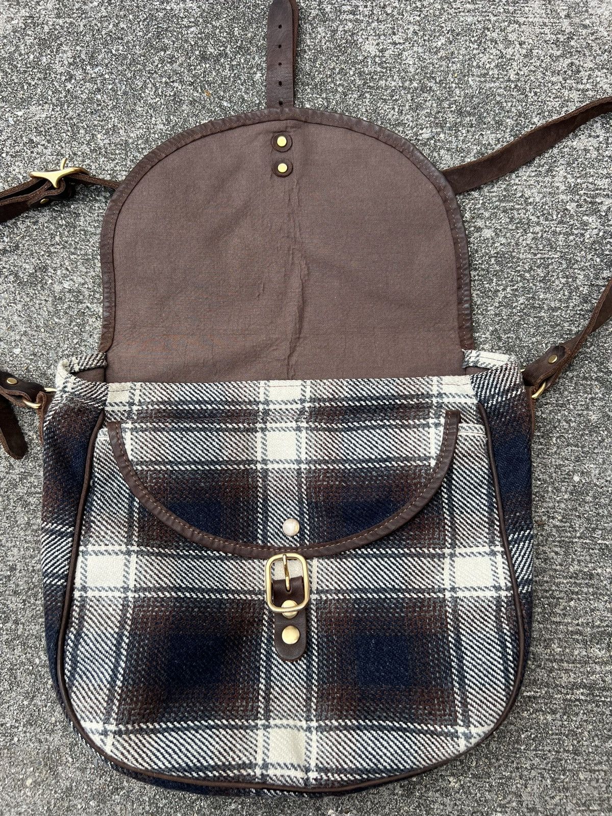 A.P.C. Vintage 2000s A.P.C. Shadow Plaid Sling Bag Size ONE SIZE - 14 Thumbnail