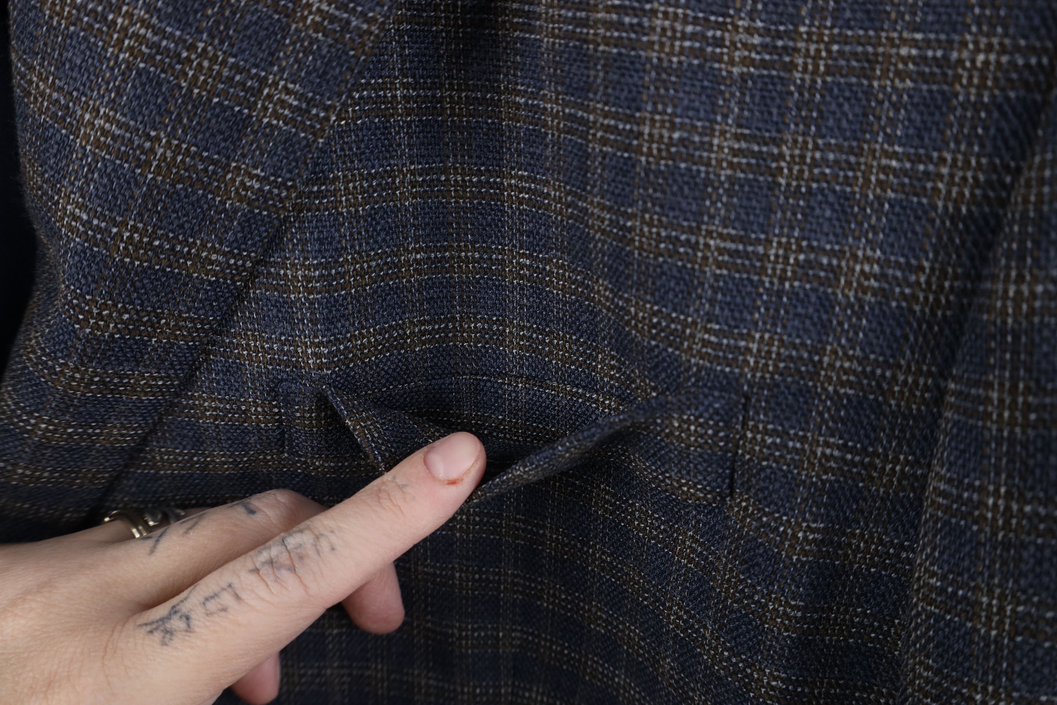 Tommy Hilfiger Tommy Hilfiger 2 Button Suit Coat Blazer Jacket Blue Plaid Size US XXL / EU 58 / 5 - 5 Thumbnail