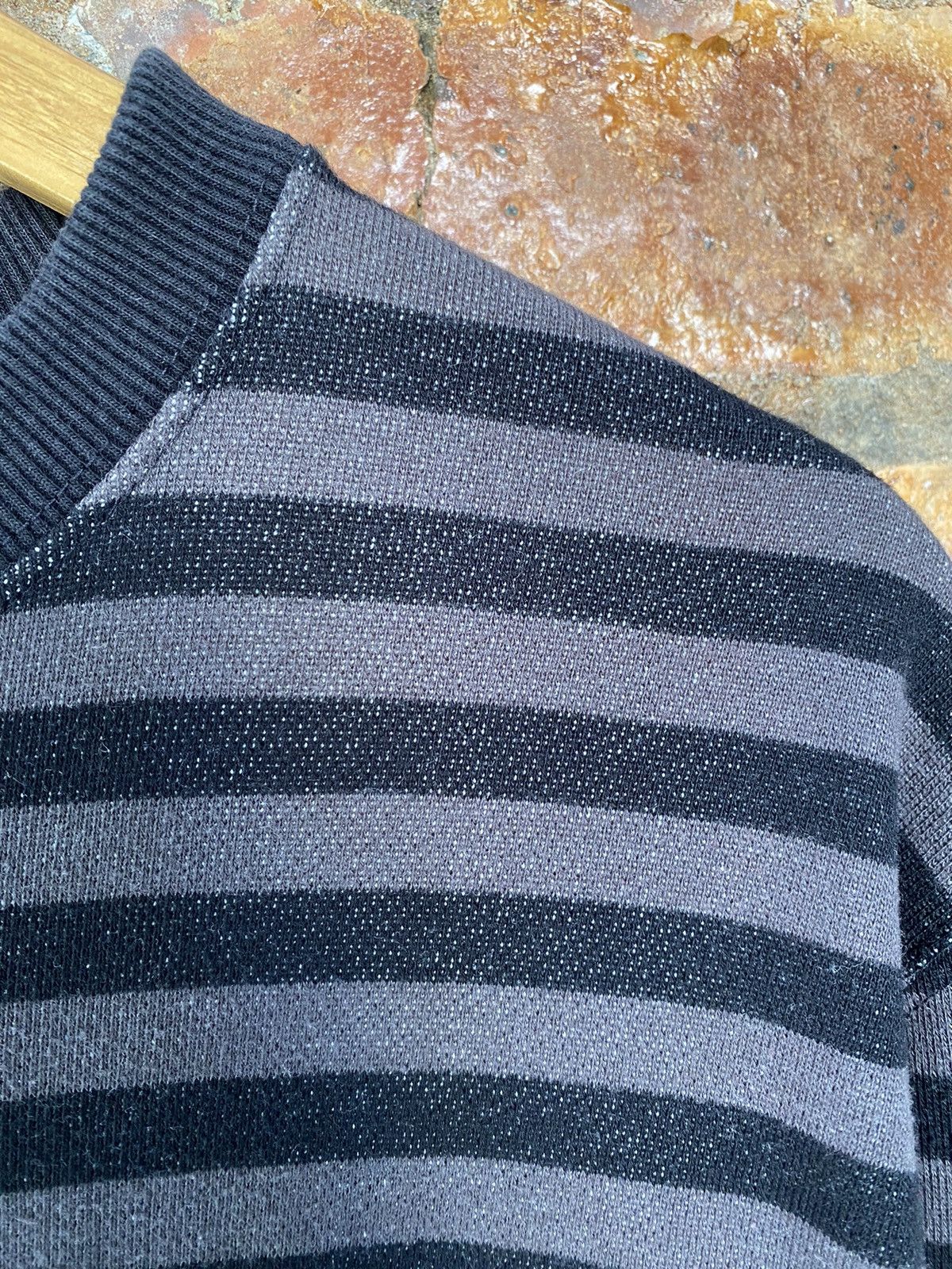 Ne-Net Vtg hybrid loopwheeler and knit stripe Size US M / EU 48-50 / 2 - 5 Thumbnail