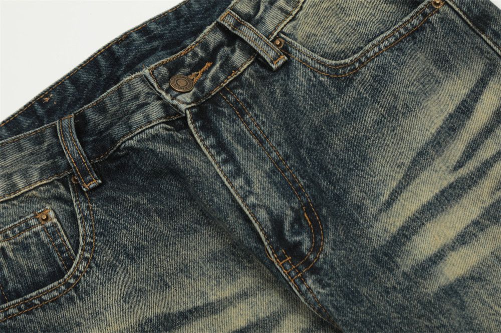 Vintage Men's Distressed Washed Loose-Fit Flared Jeans Size US 32 / EU 48 - 3 Thumbnail