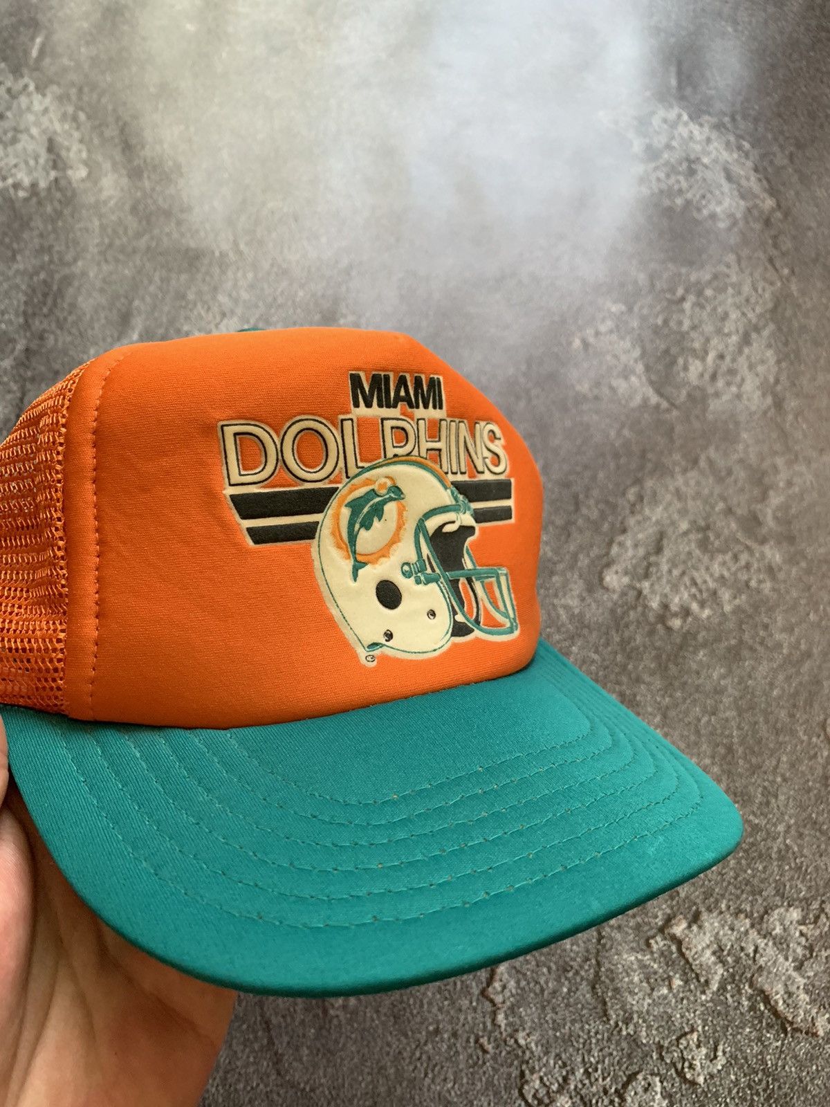 NFL × Vintage VTG 80’s Miami Dolphins EuroCap 1980 Trucker Hat/Cap Size ONE SIZE - 2 Thumbnail